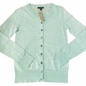 SOLD  J. Crew aqua cardigan NWT